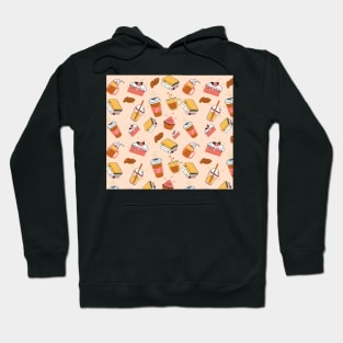 dessert and drinks pattern design Hoodie